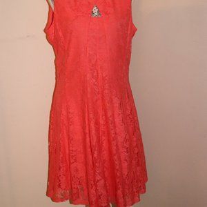 Julian Taylor New York Flared Lace Dress